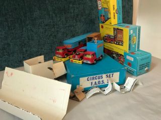 Corgi Toys F.  A.  O.  S Circus Set 3,  York,  Usa Export Gift Set,  Chipperfields,  G