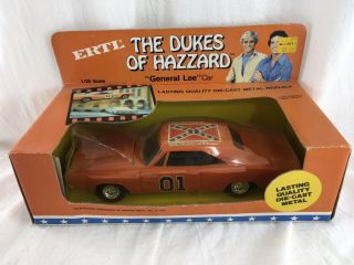 1/25 Scale Dukes Of Hazzard General Lee Toy Car Boxed 1981