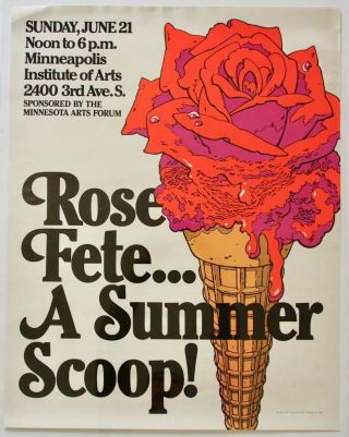 Minneapolis Institute Of Arts Rose Fete 1981 Jim Smith Art Exhibition Poster