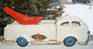 Htf Rare 1940s Wyandotte Pressed Steel Toy Sit N Ride On " Dot " Tow Service Truck