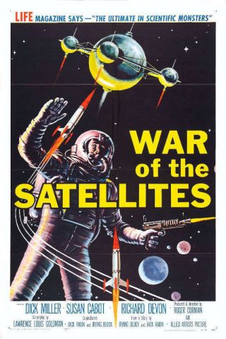 1958 War Of The Satellites Vintage Sci - Fi Movie Poster Print 36x24 9 Mil Paper