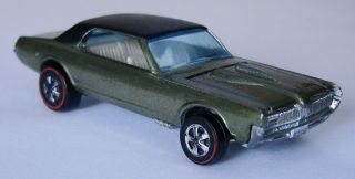 1967 Hot Wheels Custom Cougar Redline - Metallic Olive