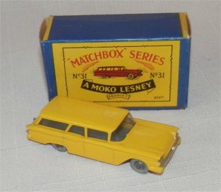 Silver Wheels.  1960s.  Matchbox Lesney.  31 Ford Fairlane Station Wagon.