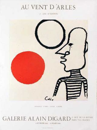 Alexander Calder - Exhibit Poster Numbered On Arches Paper - Hommage A Miro - 1981