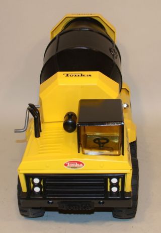 Custom 1970s Mighty Tonka Cement Ready Mixer Yellow & Black Model 3950 2