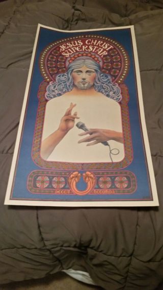 Vintage Poster Jesus Christ Superstar Musical Andrew Lloyd Webber 1971
