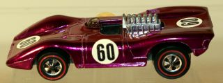 Dte 1970 Hot Wheels Redline 6417 Metallic Purple Ferrari 312p W/black Interior