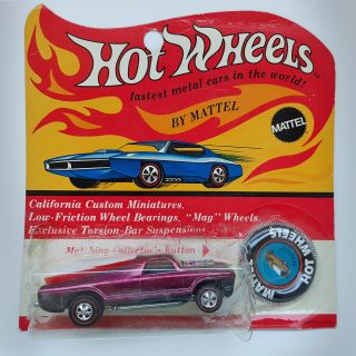 Hot Wheels Redlines - 1969 Seasider - Magenta - In Blister Pack