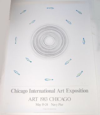 1983 Chicago International Art Exposition Poster By Edward Ruscha