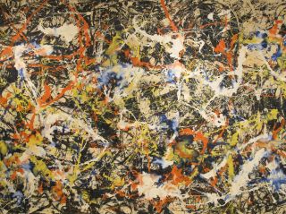 Jackson Pollock Art Gallery In Buffallo Hd Print On Canvas Wall Picture 22x29 "