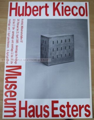 German Exhibition Poster 1985 - Hubert Kiecol Art Print