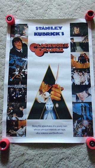 Made In England Clockwork Orange Movie Poster - Vintage Hard To Find