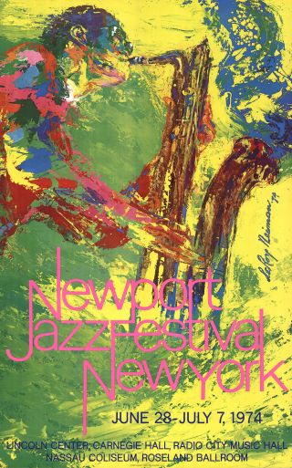 Leroy Neiman - Newport Jazz Festival York - 1974 Poster