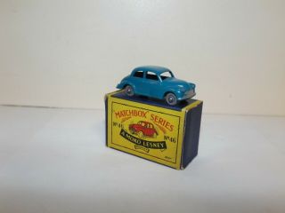 Matchbox Reg.  Wheel No.  46a Morris Minor 1000 Htf Blue Body Gpw C/a Stannard 6