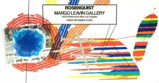 James Rosenquist – Rosenquist Drawings Vintage Exhibition Poster – 1975