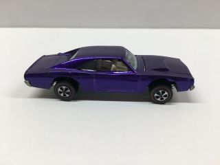 1969 Mattel Hot Wheels Redline Custom Dodge Charger PURPLE 3