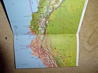 LOVELY ROUTE MAP PANAGRA PAN AMERICAN GRACE YORK PANAMA MIAMI QUITO 1964 5