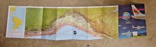 LOVELY ROUTE MAP PANAGRA PAN AMERICAN GRACE YORK PANAMA MIAMI QUITO 1964 6