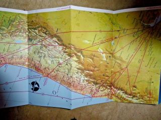 LOVELY ROUTE MAP PANAGRA PAN AMERICAN GRACE YORK PANAMA MIAMI QUITO 1964 8