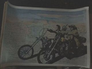 Dennis Hopper Peter Fonda Easy Rider Poster,  On The Map Of The Usa