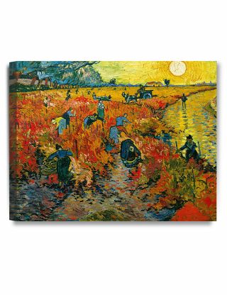 Decorarts The Red Vineyards By Vincent Van Gogh Giclee Print Stretched Canvas