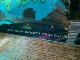 Vtg 1971 Black Light Poster Outer Space No.  4 Houston Blacklight Poster 6