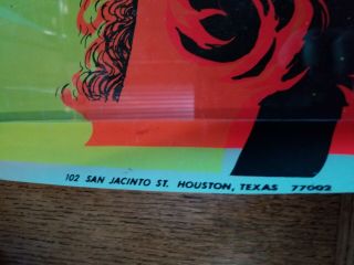 Vtg 1971 Black Light Poster Outer Space No.  3 Houston Blacklight Poster 7