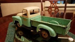 Tru - Scale International Pickup Truck c.  Early 1950s Two - Tone Green/Cream; Steel 8