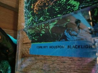 Vtg 1971 Black Light Poster Outer Space No.  2 Houston Blacklight Poster 5