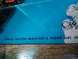 LARGE Vtg Outer Space No 6 Black Light Poster Houston Blacklight Poster 4