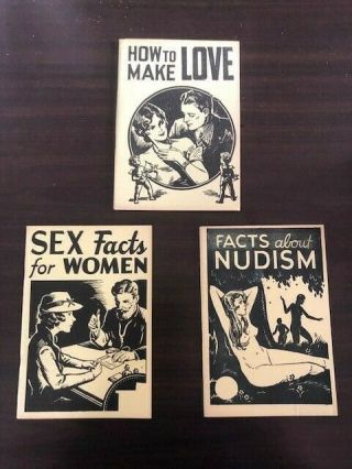 Sex Facts For Women,  How To Make Love,  Facts About Nudism Pamphlet 1936 1st Ed