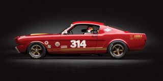 1966 Ford Mustang Shelby Gt350h Classic Race Car Poster Print 18x36 Hi Res 9mil