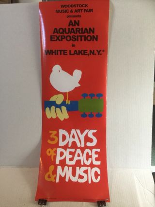 Woodstock - 3 Days Of Peace & Music Poster - 12x36 Music 1969 Festival 2009