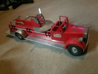 1950s Smith Miller Mic Fire Ladder Truck Smitty Toys
