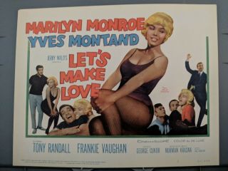 Lobby Card 1 Marilyn Monroe,  Yves Montand In " Let 