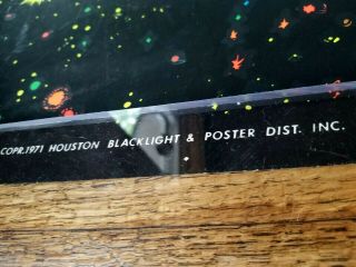 LARGE Vtg Outer Space No 5 Black Light Poster Houston Blacklight Poster 4