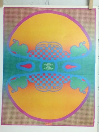 Vtg Peter Max Poster 1970 Mcm Mod 11”x16” 1,  2,  3 Infinity