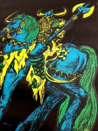 Attila Black Light Poster,  Houston Blacklight Poster Co HB33 1969 Vintage 2