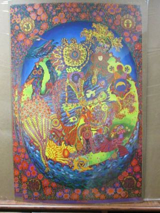 Psychedelic Pipe Dreams Abstract Vintage Poster 1970 