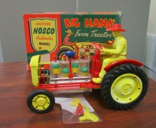 Vintage Nosco Authentic Big Hank Farm Tractor & Box
