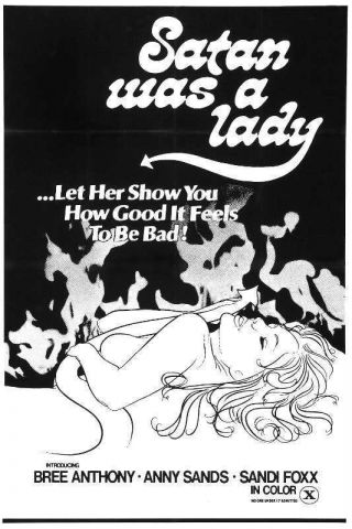 1975 Satan Was A Lady Vintage Adult Film Movie Poster Print 36x24 9 Mil Paper