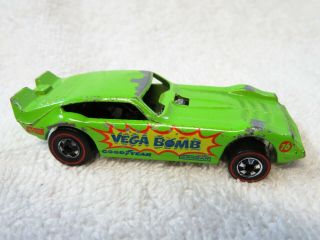 Redline Hot Wheels Rare Alternate Light Green Vega Bomb