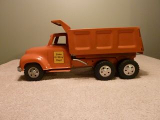 Tonka 1956 Custom State Highway Hydraulic Dump Truck Pressed Steel Big Mike Styl 8