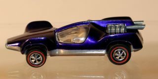 Dte 1970 Hot Wheels Redline 6423 Metallic Purple Mantis W/white Interior