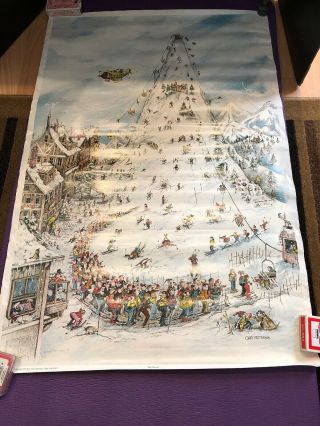 Ski Resort Snow Factory 447 Gary Patterson 23 X 35 1979 Thought Factory