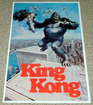 King Kong Poster 3419 De Laurentiis Monster Movie 1976 Dargis Twin Towers Nyc