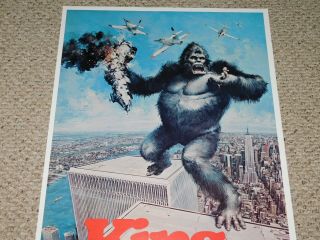 KING KONG Poster 3419 De Laurentiis Monster Movie 1976 Dargis Twin Towers NYC 2