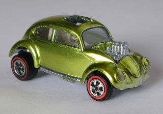 1967 Hot Wheels Custom Volkswagen Redline - Metallic Lime Green