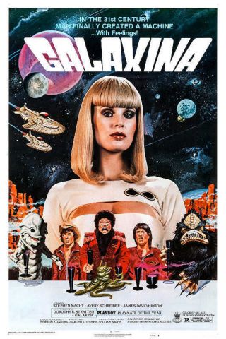 1980 Galaxina Vintage Sci - Fi Comedy Movie Poster Print Style B 24x16 9 Mil Paper
