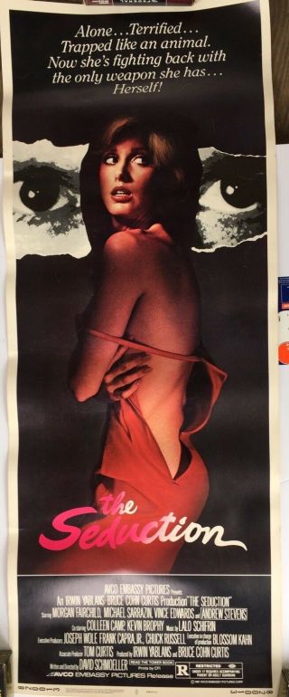 The Seduction Movie Poster 1982 Morgan Fairchild 14 X36 Inches